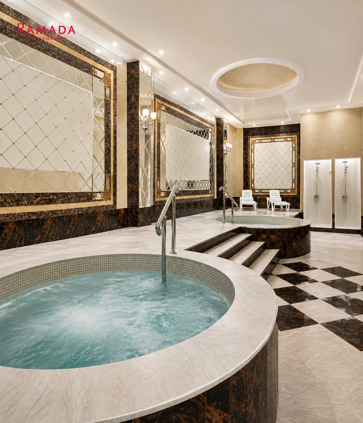 Spa pool at Ramada Shymkent