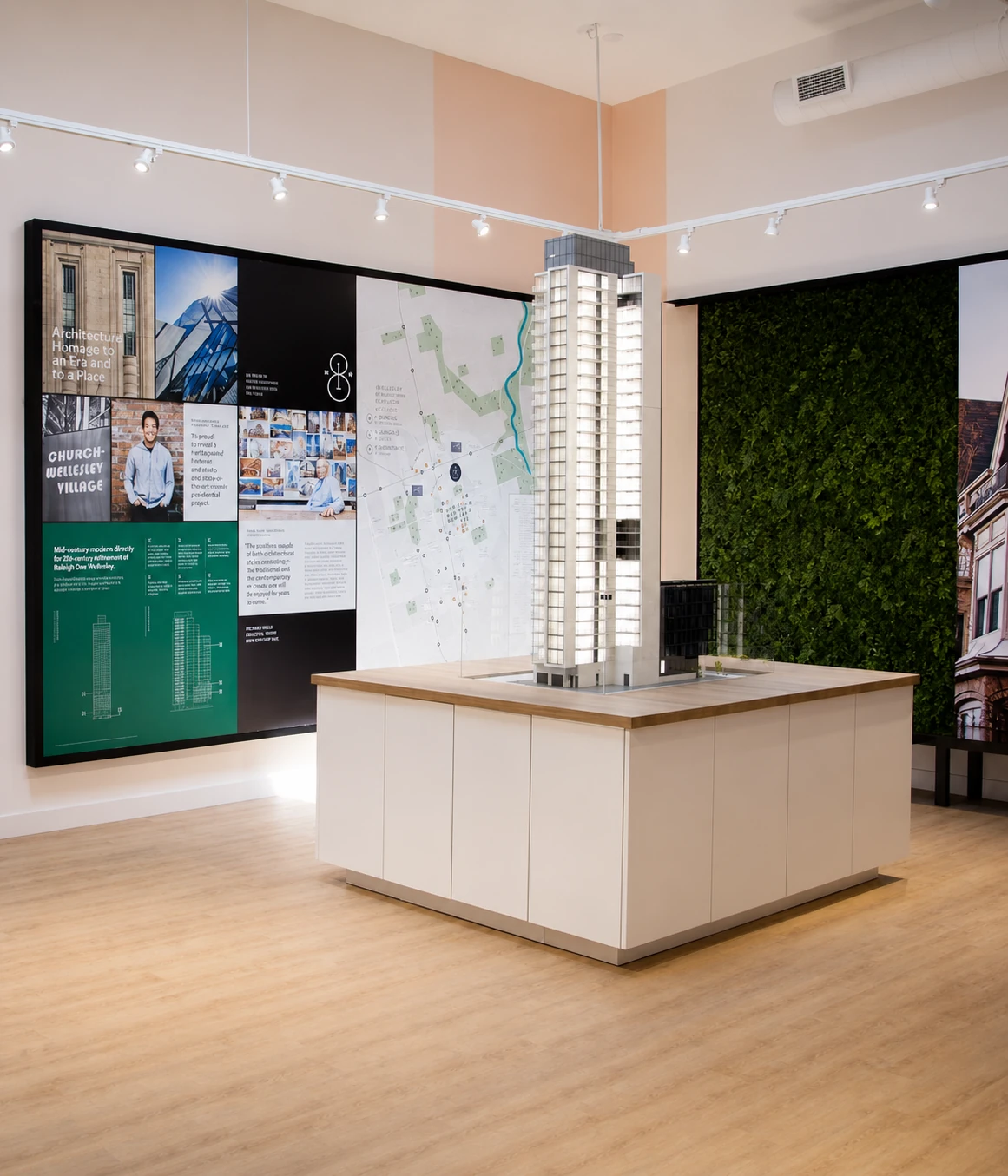 Interactive digital sales office and project presentation